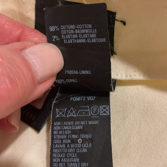 FENDI SKIRT size 44 Pale Yellow - Picture 12 of 14